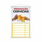 Banner Cervejas Tabela Preços Bebidas 80X50Cm