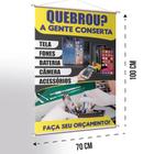 Banner Conserto De Celular Serviços Impressão Manutenção