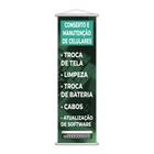 Banner Conserto Manutenção de Celulares Número Pix 100x30cm - PlimShop