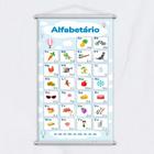 Banner Didático Escolar Alfabetário 4 Letras Nuvem 120x65cm