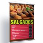 Banner Lista De Salgados, Coxinha, Kibe, Esfihas, Bolinho