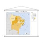Banner Mapa Escolar Região Nordeste Geografia 100X80Cm