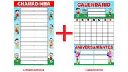Banner Pedagógico Kit 2 und - Chamadinha + Calendário - 50x80cm