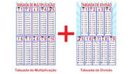 Banner Pedagógico Kit 3 und - Alfabeto 4 Tipos de Letras + Tabuada da  Multiplicação + Tabuada da Divisão