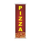 Banner Pizza Pizzaria Comida Serviço Lona 100X30Cm