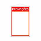 Banner Promoções Aproveite Fundo Branco Preço Lona 80x50cm