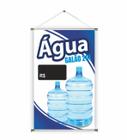 Banner pronto Agua e gas REF 007 - medida 45x70 cm (arte Pronta) - BANNER VINIL