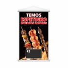 Banner Temos Espetinho Sabores Preço Fundo Preto 80x50cm - PlimShop