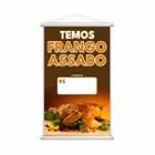 Banner Temos Frango Assado Preço Fundo Branco 80x50cm