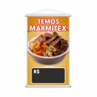 Banner Temos Marmitex Preço Fundo Preto Comida Lona 80X50Cm - Plimshop