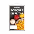 Banner Temos Porções de Fritas Lanches Comida Lona 60x40cm - PlimShop