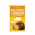 Banner Temos Salgado E Suco Diversos Sabores Preço 60X40Cm - Plimshop