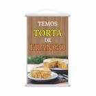 Banner Torta de Frango Comida Lanche Restaurante 60x40cm