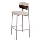 Banqueta Alloa fixa Pés 50 x 44,7 x 103,5 mm C/ Pés Brancos