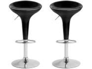 Banqueta Alta Giratória Preto BQT-PR1 2 Peças