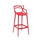 Banqueta Aviv Vermelho Polipropileno 109x50x54cm Fratini