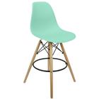 Banqueta Charles Eames Eiffel Wood Design Base Fixa Madeira