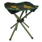 Banqueta Dobrável Portátil Com Bolsa Azul Preta ou Camuflada para Camping Lazer Pesca Stool Ntk Nautika