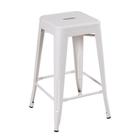 Banqueta Média Iron Tolix 66 Cm Branco Branco - LOFT7