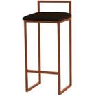 Banqueta Pietra Base Bronze - 82cm X 37cm