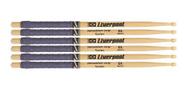 Baqueta Liverpool 5a Sensation Grip Eva-5am (kit 3 Pares)*