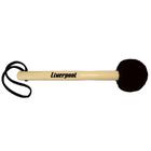 BAQUETA MACANETA BUMBO SURDO PELUCIA 34CM PRETA LIVERPOOl