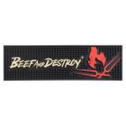 Bar Mat Beef And Destroy Tapete Bar Porta Copos De Borracha - Doctor Mat