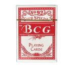 Baralho de Poker BCG Vermelho 54 Folhas 1 Unidade - Gici Sports