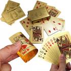 Baralho de Poker Dourado 24k à Prova d'Água - Luxo e Brilho