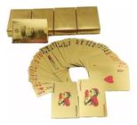Baralho Dourado Ouro 24k Folheado Poker Truco Cartas Jogos