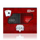 Baralho Jogo de Cartas Vegas Kit Com 2 Jogos MB Tech 100 % Plastificado - MBTech