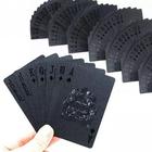 Baralho Preto Sofosticado Poker Truco cards Impermeavel jogos mesa