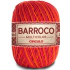 Barbante Barroco Multicolor 200 Gramas Espessura Fio n 6 Circulo Matizado e Mesclado para Crochê, Tricô, Flor e Amigurumi