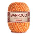 Barbante Barroco Multicolor 200 Gramas Espessura Fio n 6 Circulo Matizado e Mesclado para Crochê, Tricô, Flor e Amigurumi