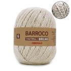 Barbante Barroco Natural Brilho Prata nº06 400g