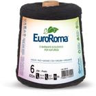 Barbante colorido 600g 4/6 fios 610m preto euroroma