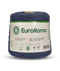 Barbante Colorido Euroroma 1 Kilo Fio Nº8 de 1312 TEX e 762 Metros Crochê e Tricô