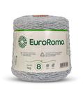 Barbante Colorido Euroroma 1 Kilo Fio Nº8 de 1312 TEX e 762 Metros Crochê e Tricô