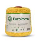 Barbante Colorido Euroroma 1 Kilo Fio Nº8 de 1312 TEX e 762 Metros Crochê e Tricô