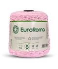 Barbante Colorido Euroroma 1 Kilo Fio Nº8 de 1312 TEX e 762 Metros Crochê e Tricô