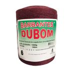 Barbante Dubom Vinho - 1 Kg - Fio 6 - Barbantes Dubom