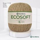 Barbante Ecosoft EuroRoma Nº 6 452mts cor Bege 1110