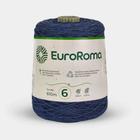 Barbante euroroma colorido 06 fios cor 904 marinho 600 gr - EUROFIOS