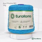 Barbante EuroRoma Colorido N.6 1Kg Cor Azul Piscina 901