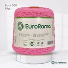 Barbante EuroRoma Colorido N.6 1Kg Cor Rosa 500