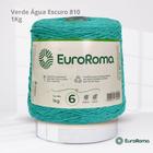 Barbante EuroRoma Colorido N.6 1Kg Cor Verde Água Escuro 810