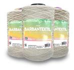 Barbante Imperador Cru Crochê Algodão Trico N8 1kg 4/8 - BARBANTEXTIL