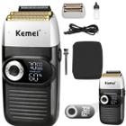 Barbeador Kemei Km 2026 USB Portátil Compacto e Efetivo