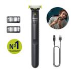 Barbeador Philips OneBlade Verde QP1424/10 Recarregável