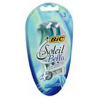 Barbeadores Bic Soleil Bella E-Z Rinse 3 cada da Bic (pacote com 2)